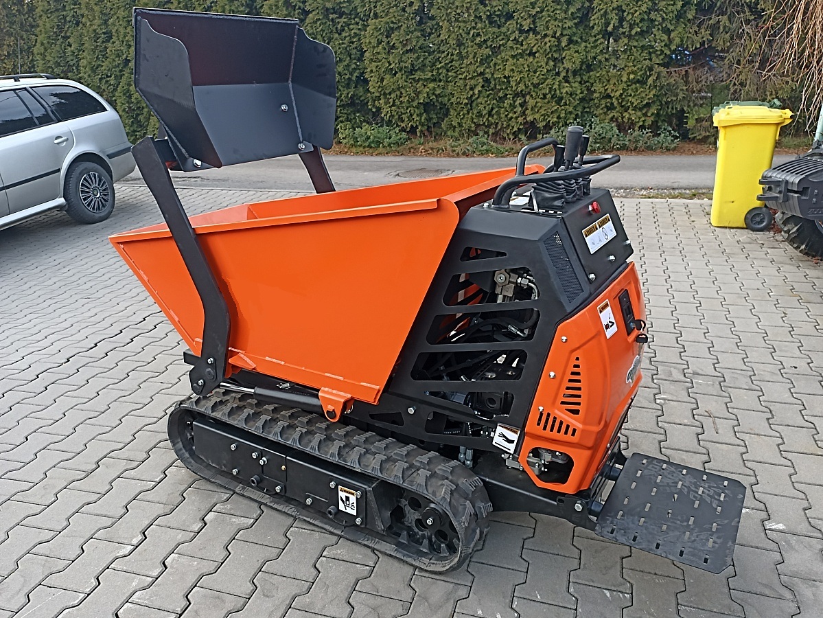 Pásový dumper 600 kg so samonakladacou lyžicou – zemné práce RUMANA